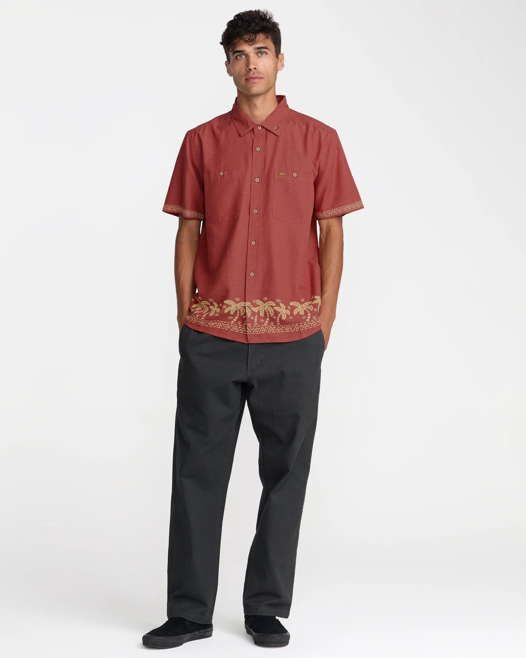 Talum Short Sleeve - Dusty Red