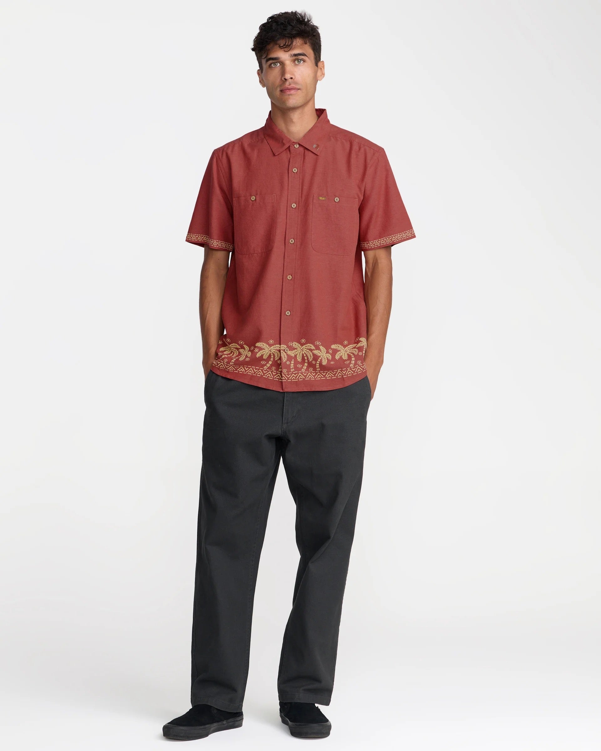 Talum Short Sleeve - Dusty Red