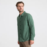 Made To Fade Long Sleeve Button Up - Slate Green