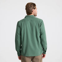 Made To Fade Long Sleeve Button Up - Slate Green