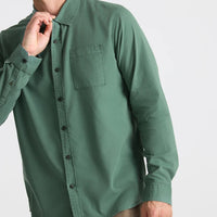 Made To Fade Long Sleeve Button Up - Slate Green