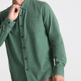 Made To Fade Long Sleeve Button Up - Slate Green