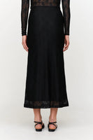 Black Textured Skirt
