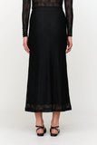 Black Textured Skirt