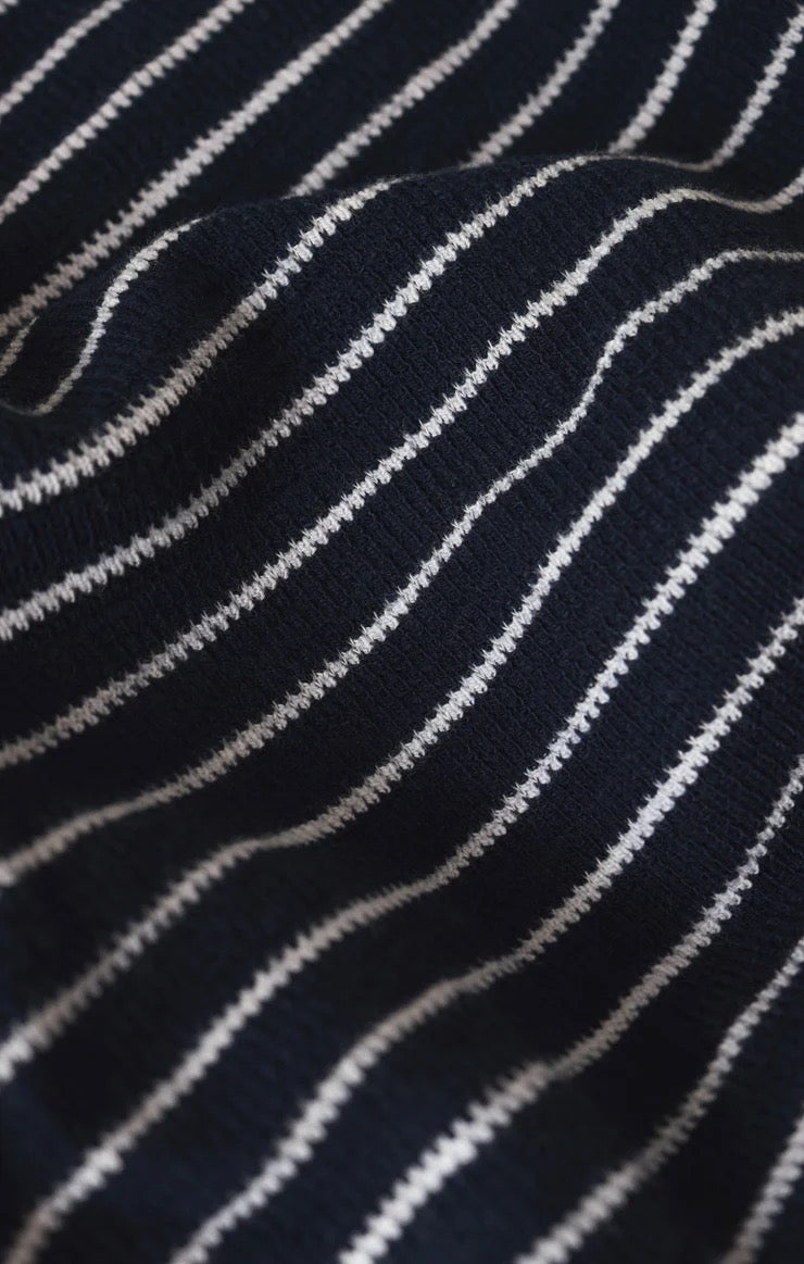 Yareli Striped Crop Tank - Eclipse