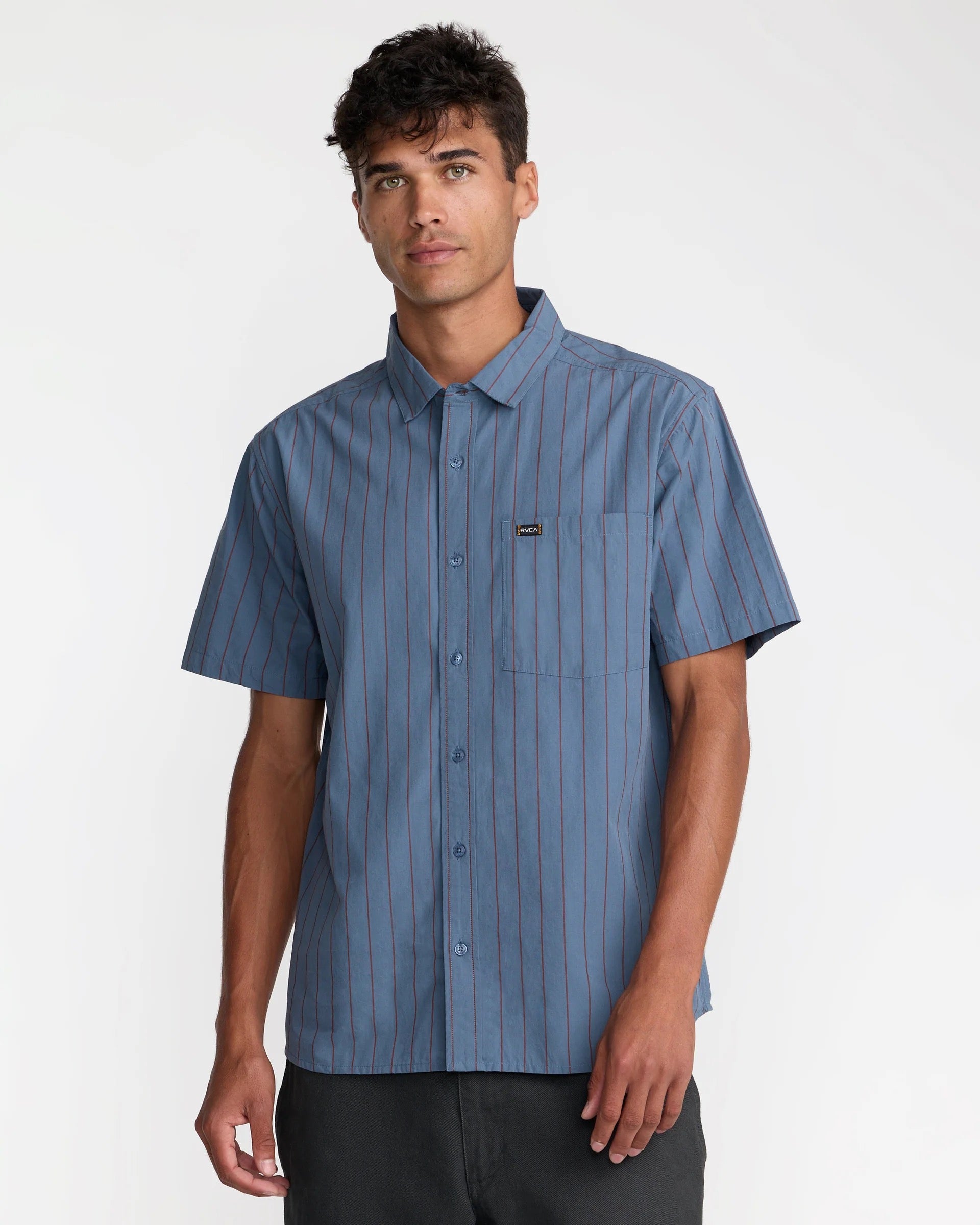 Dayshift Workwear Stripe Short Sleeve - Vintage Navy