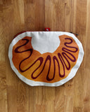 Croissant Canvas Zip Pouch
