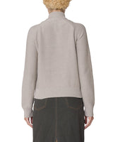 Lizzie Zip Mock Sweater - Oatmeal