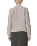 Lizzie Zip Mock Sweater - Oatmeal