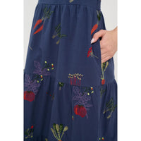 Veggie Garden Embroidered Dress