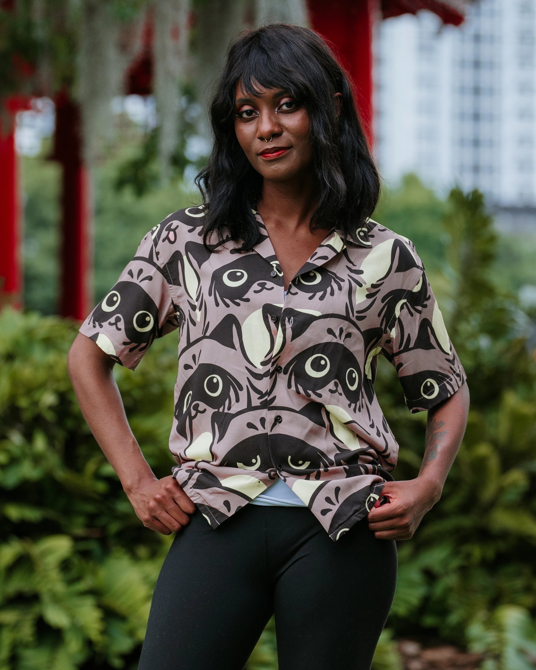 Tanuki Button Up