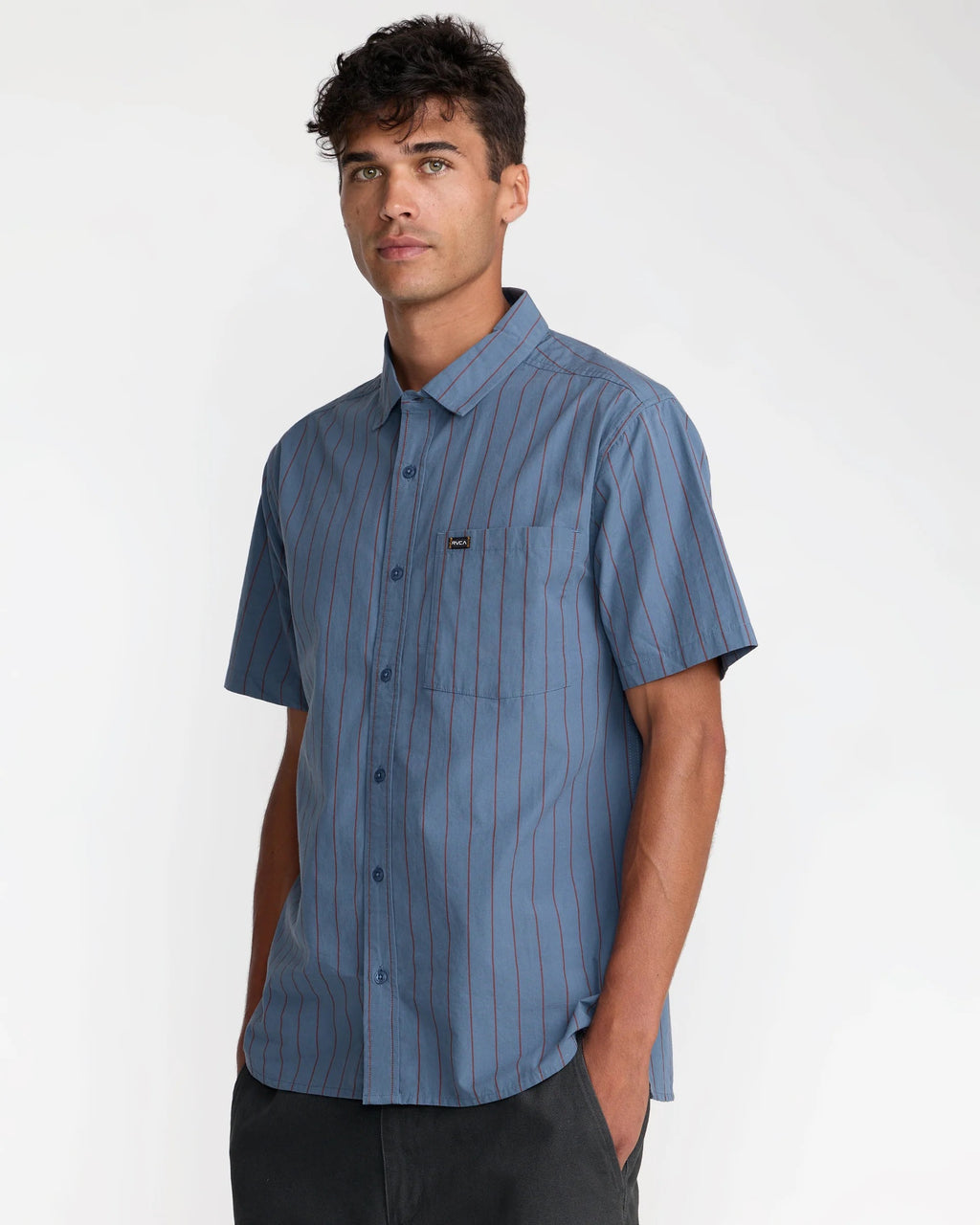Dayshift Workwear Stripe Short Sleeve - Vintage Navy