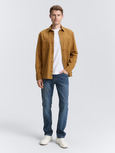 Twill Overshirt - Deep Cognac