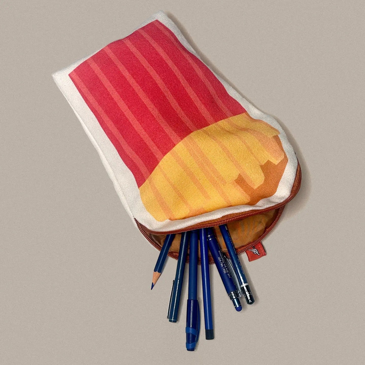 Fries Canvas Zip Pouch