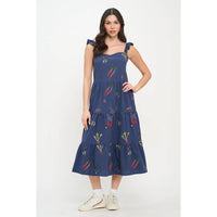 Veggie Garden Embroidered Dress