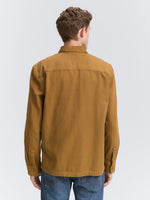 Twill Overshirt - Deep Cognac