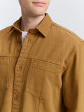 Twill Overshirt - Deep Cognac