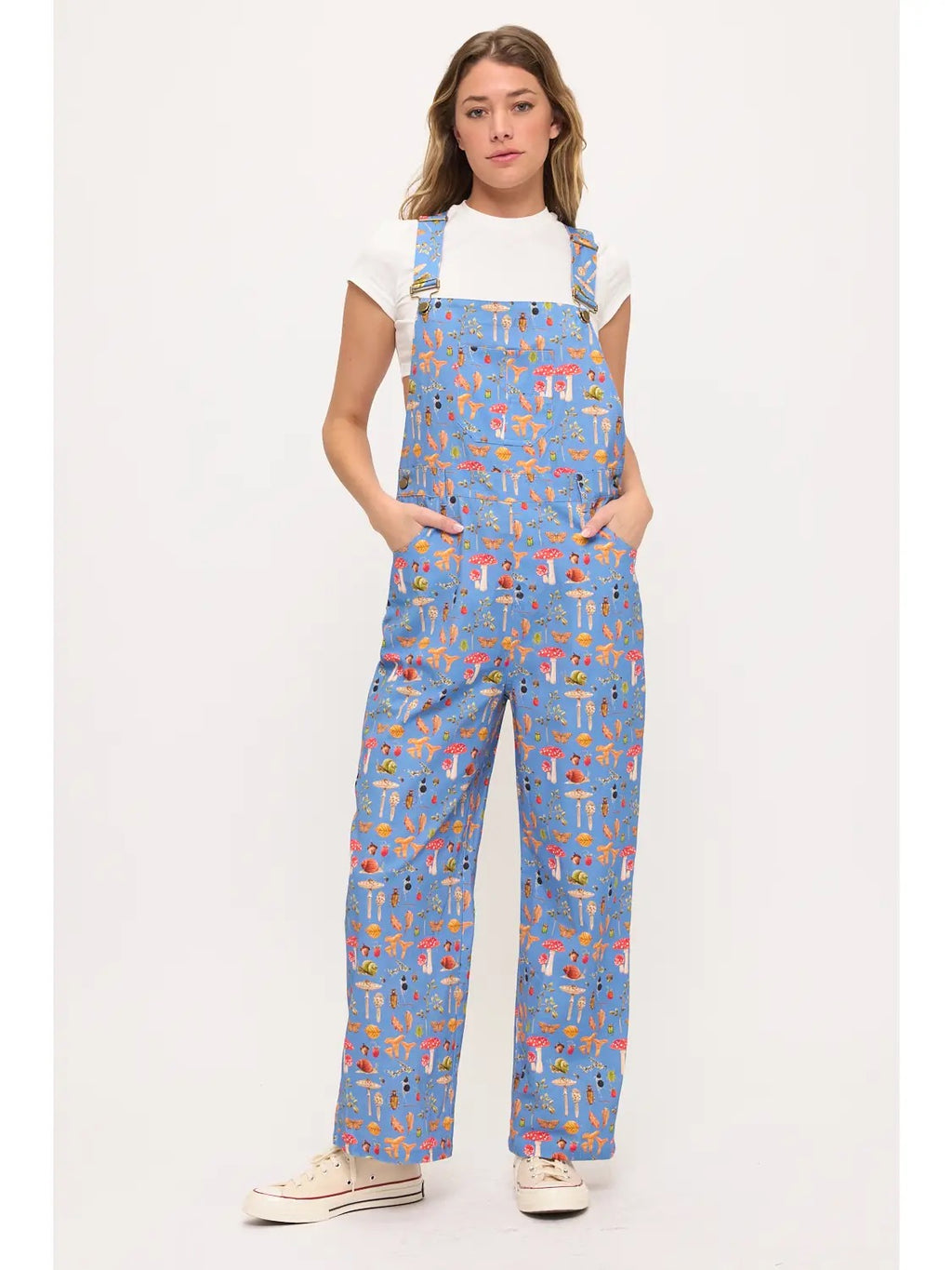 Enchanted Forest Mushroom Overalls