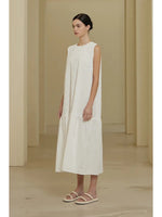 Smocked Bodice Dropped Waist Dress