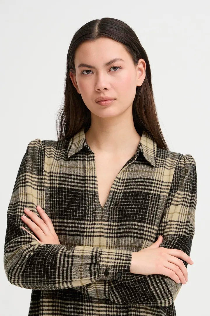 Esiva Dress - Check Pattern