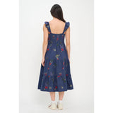 Veggie Garden Embroidered Dress
