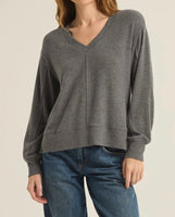 Wilder Cloud V Neck Long Sleeve Top
