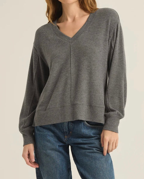 Wilder Cloud V Neck Long Sleeve Top