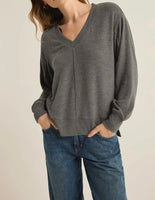 Wilder Cloud V Neck Long Sleeve Top