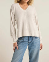 Wilder Cloud V Neck Long Sleeve Top
