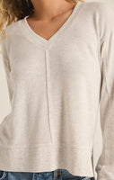 Wilder Cloud V Neck Long Sleeve Top