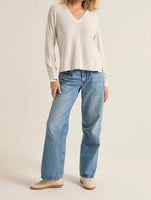 Wilder Cloud V Neck Long Sleeve Top