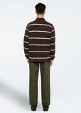 Tate Rugby Polo - Seal Brown