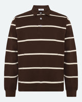 Tate Rugby Polo - Seal Brown