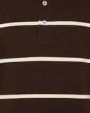 Tate Rugby Polo - Seal Brown