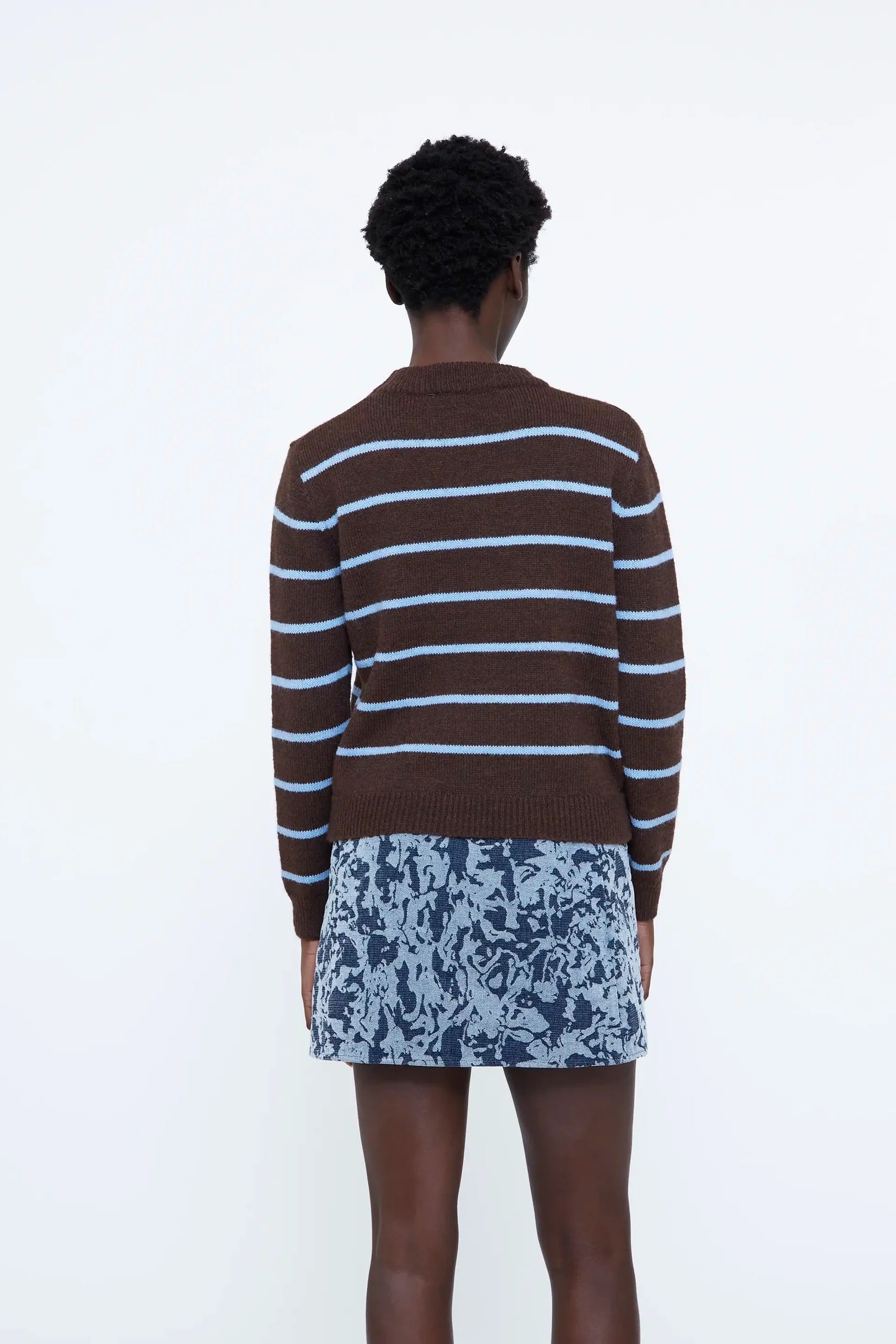 Striped Jumper - Brown/Blue