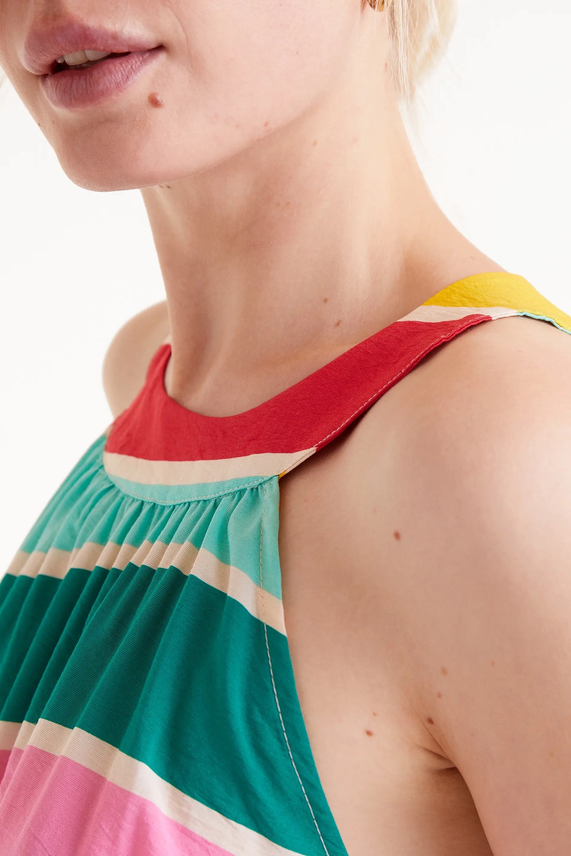 Colourwave Striped Long Dress