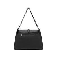 Aria Shoulder Bag - Black Pebbled