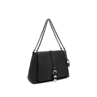 Aria Shoulder Bag - Black Pebbled