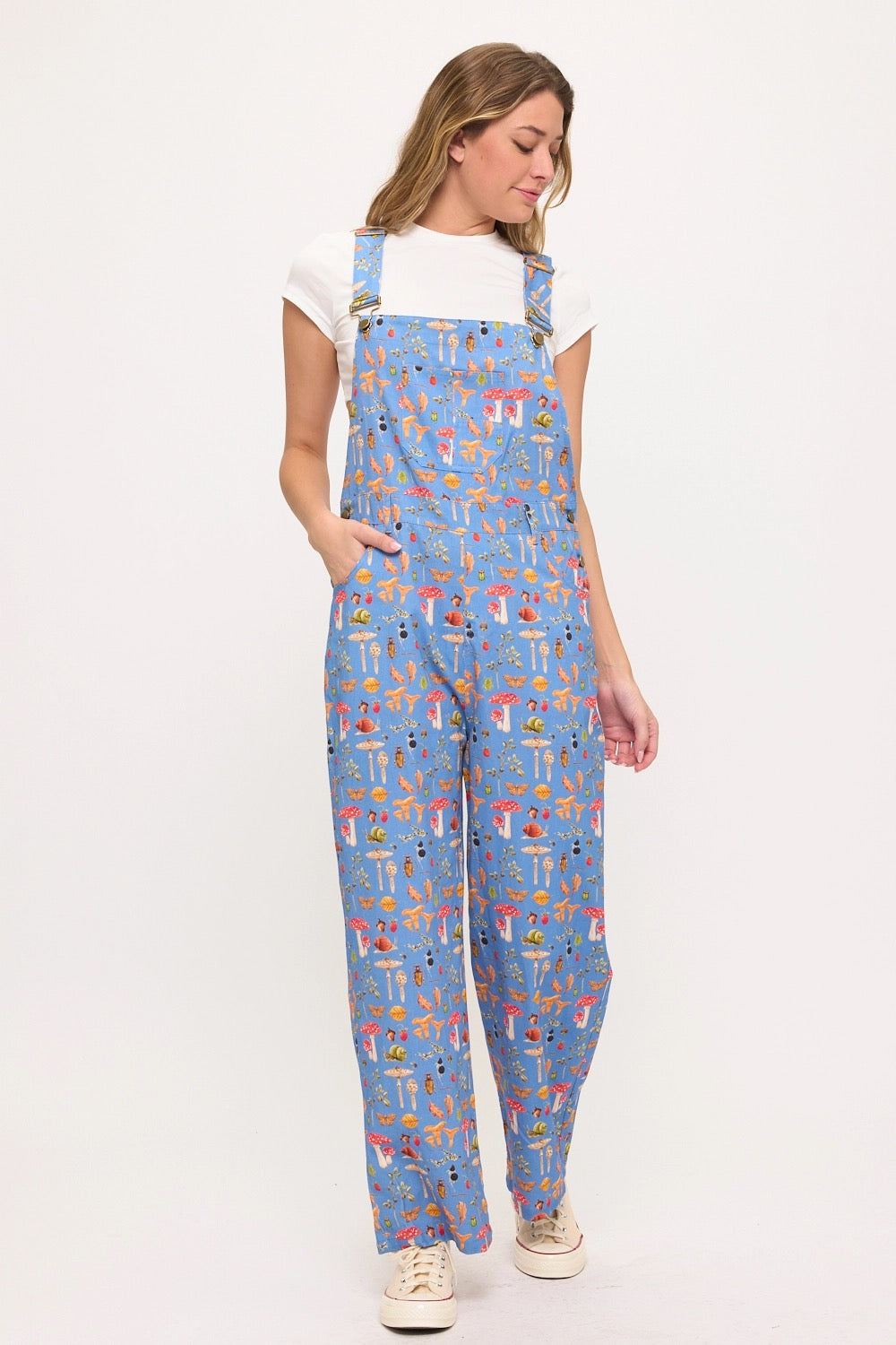 Enchanted Forest Mushroom Overalls