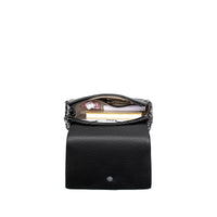 Aria Shoulder Bag - Black Pebbled
