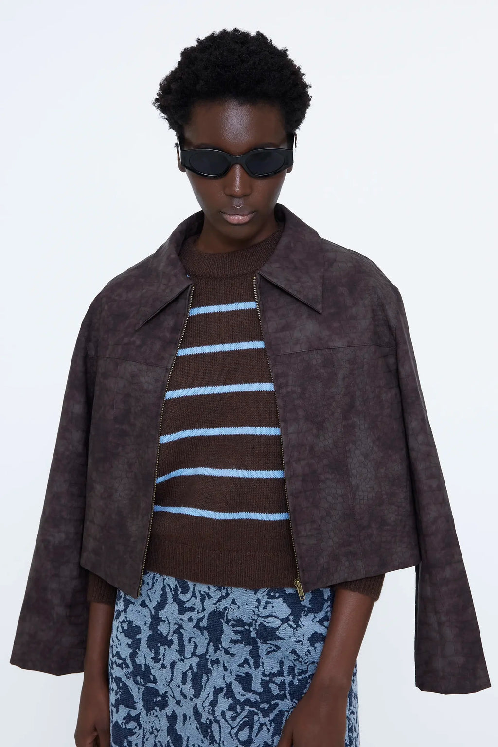 Striped Jumper - Brown/Blue