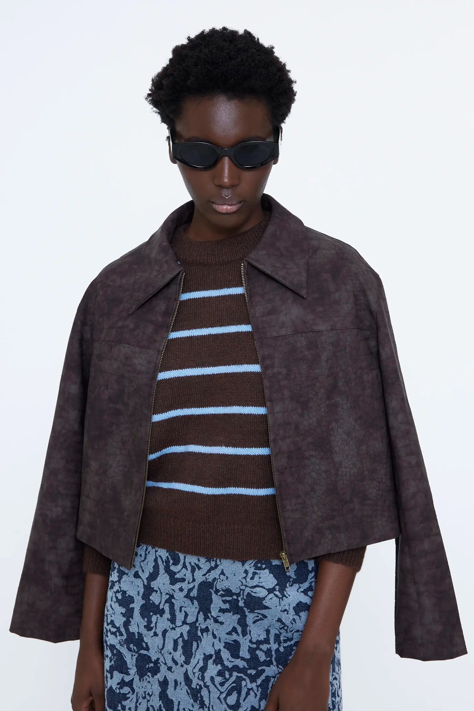 Striped Jumper - Brown/Blue