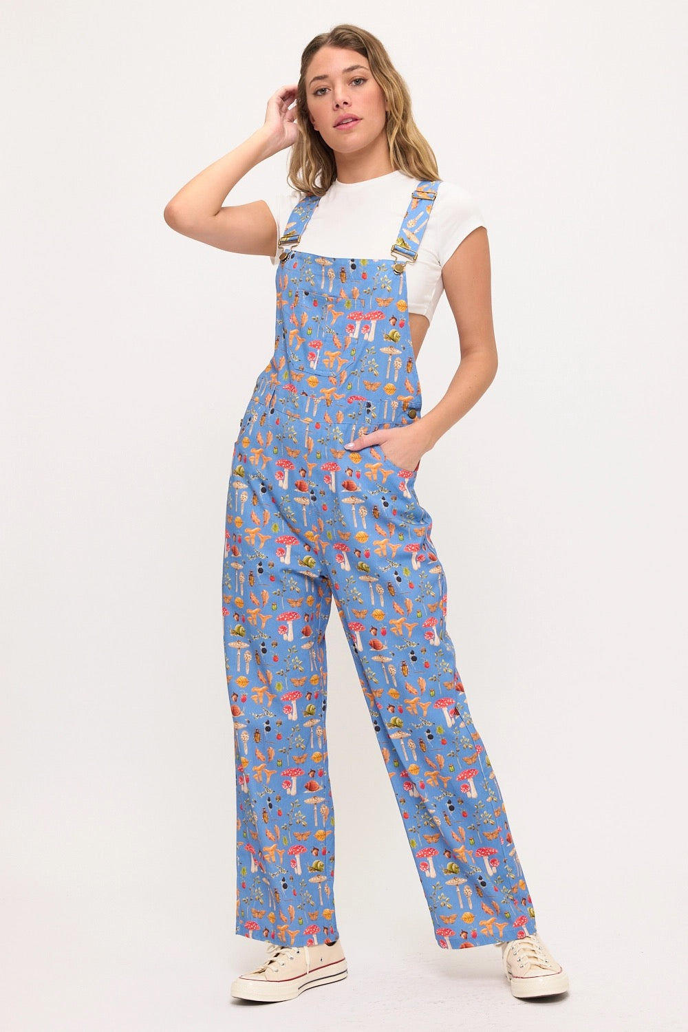 Enchanted Forest Mushroom Overalls