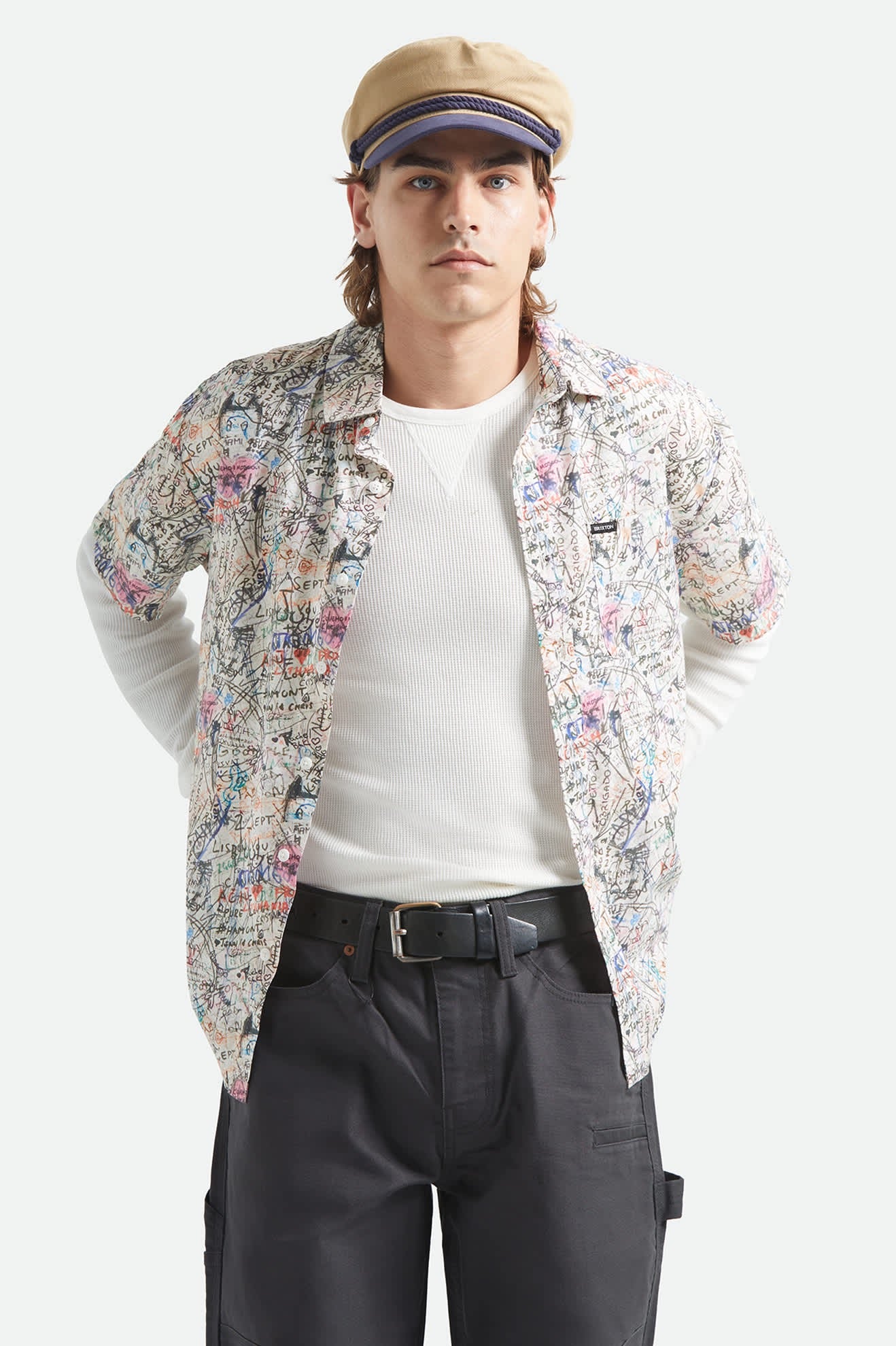 Cru Print Short Sleeve Woven - Graffiti