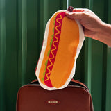 Hot Dog Canvas Zip Pouch