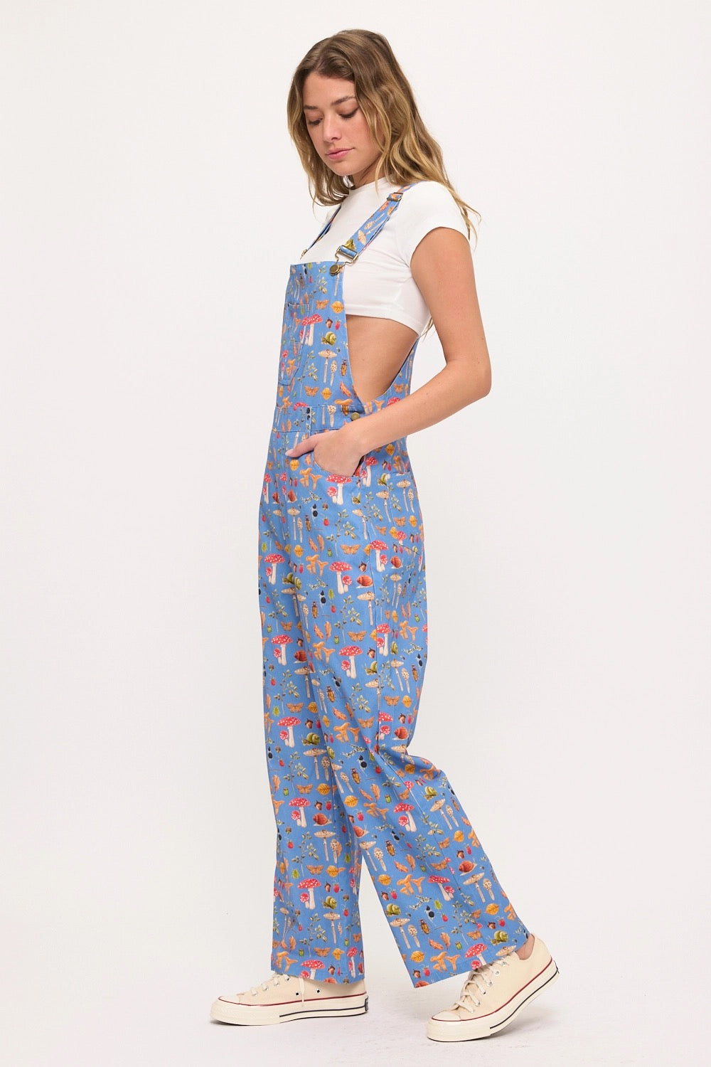 Enchanted Forest Mushroom Overalls