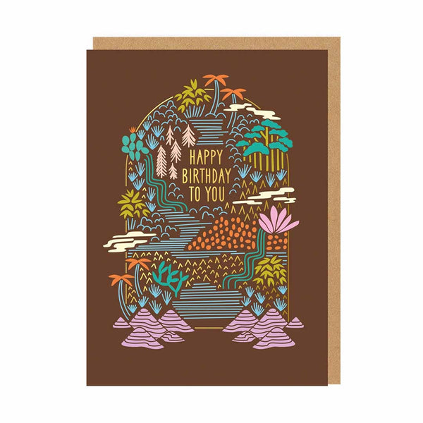 Tropical Happy Birthday Greeting Card