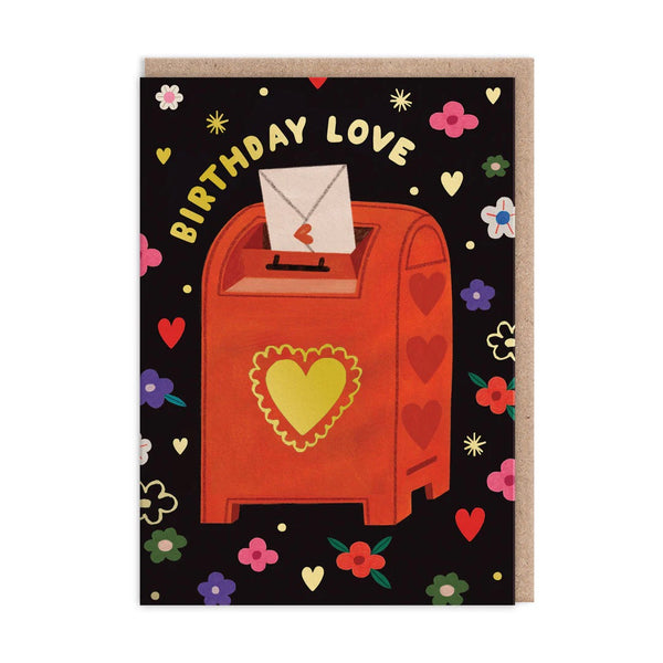 Birthday Love Postbox Greeting Card