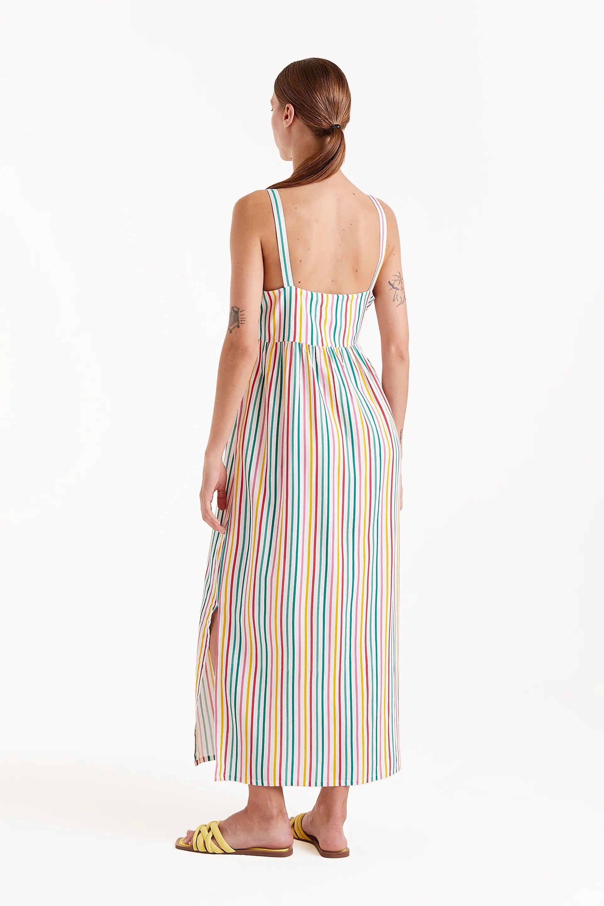 Soju Striped Long Dress