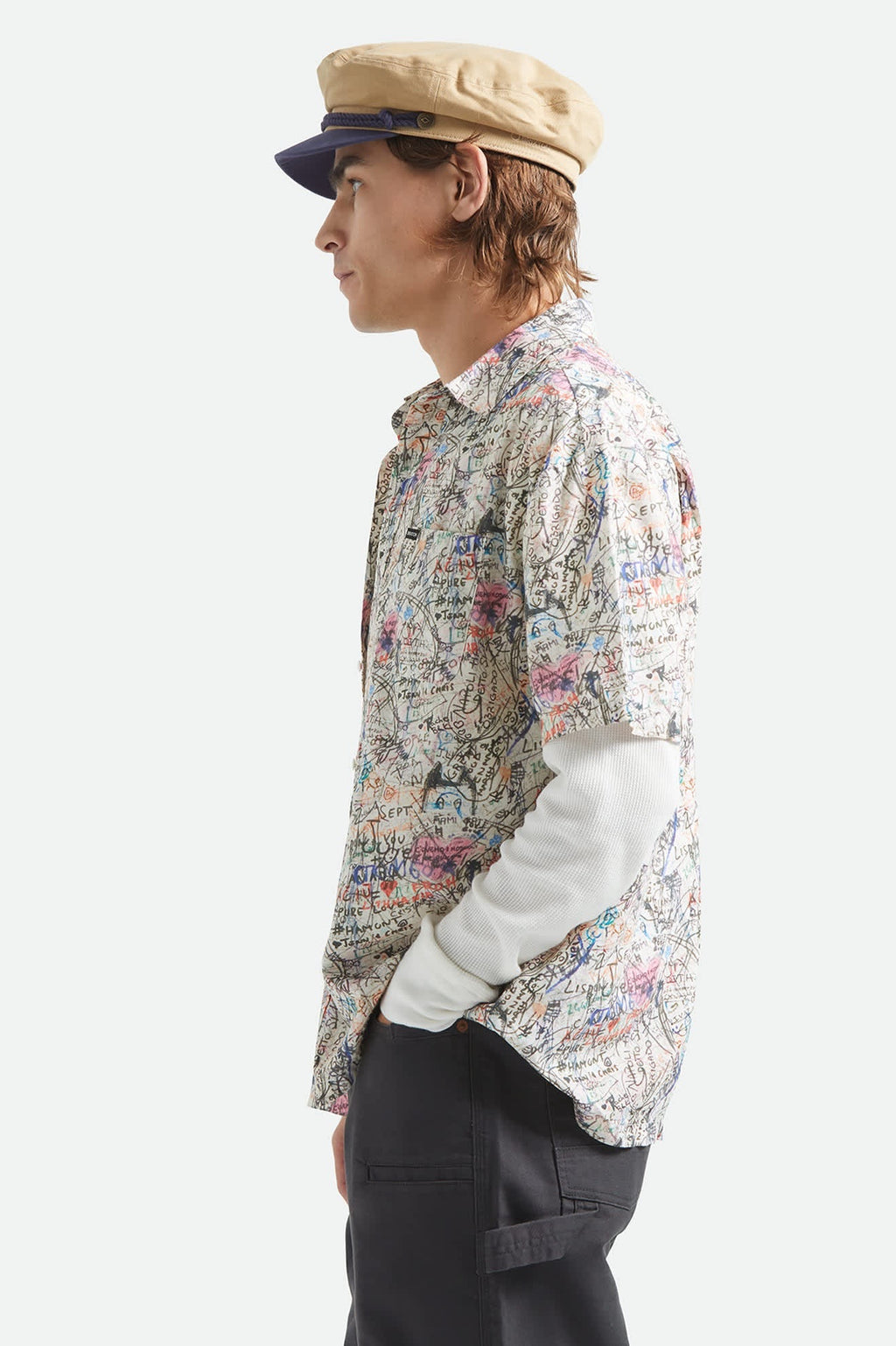 Cru Print Short Sleeve Woven - Graffiti